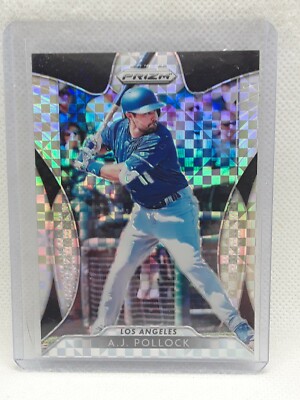 A.J. Pollock 2019 Prizm Baseball - POWER PLAID (04/75) - Los Angeles Dodgers