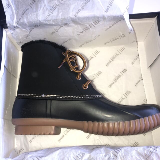 Henry Ferrera Mission 72 Duck Water-Resistant Winter Boots NEW Size 8 Black | eBay