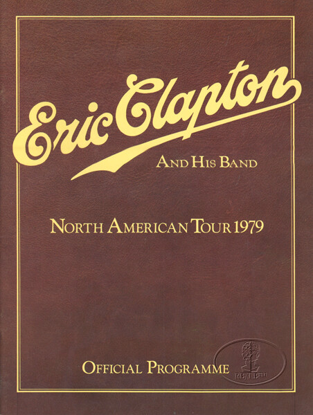 ERIC CLAPTON Muddy Waters 1979 Tour Concert Program Tour Book