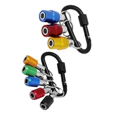 Drill Bit Holder 1/4 Hex Shank Screwdriver Keychain Extension Bar Quick Release