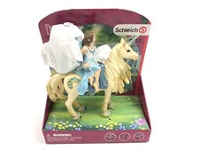 Schleich Bayala Eyela Riding on Golden Unicorn Toy New 42508