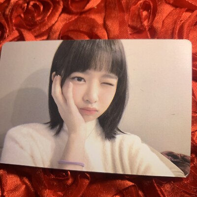 REI IVE Nature Edition Kpop Girl Photo Card Wink White Cozy