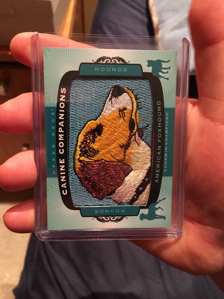 2017 Upper Deck Goodwin Champions American Foxhound Canine Companions Patch  SSP
