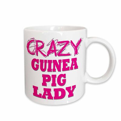 3dRose Crazy Guinea Pig Lady Mug