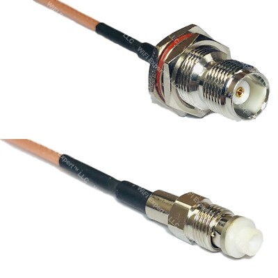 RG316 TNC FEMALE BULKHEAD to FME FEMALE RF Cable Rapid-SHIP LOT