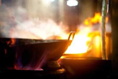 Einbrennservice Wok seasoning Wokpfanne Eisen Carbon Stahl einbrennen Wokeinbren - Bild 1 von 4