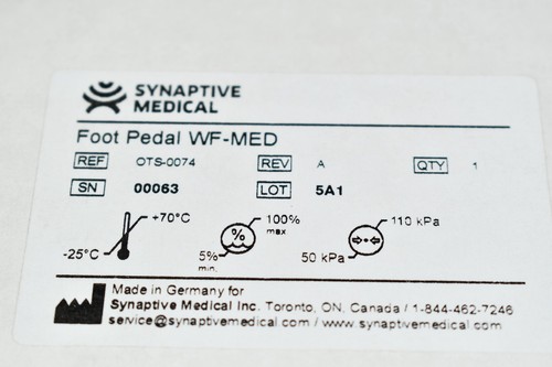 NEU Synaptive Medical OTS-0074 Fußpedal WF-MED Rev. A - Bild 4 von 4