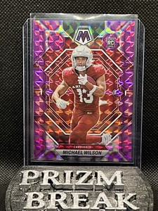 2023 Panini Mosaic Michael Wilson RC Rookie Purple Prizm /49 #350 Cardinals 🔥🏈