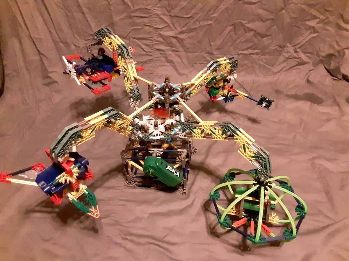 K'nex Knex Octopus Thrill Ride Builder Set Custom Model Extra