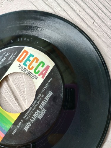 Superstar [Jesus Christ Superstar} by Murray Head Trinidad Decca Vinyl 45 - Picture 5 of 5