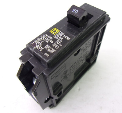 DP-4075 Square D 20A Type HOM 1-Pole Circuit Breaker 120/240V