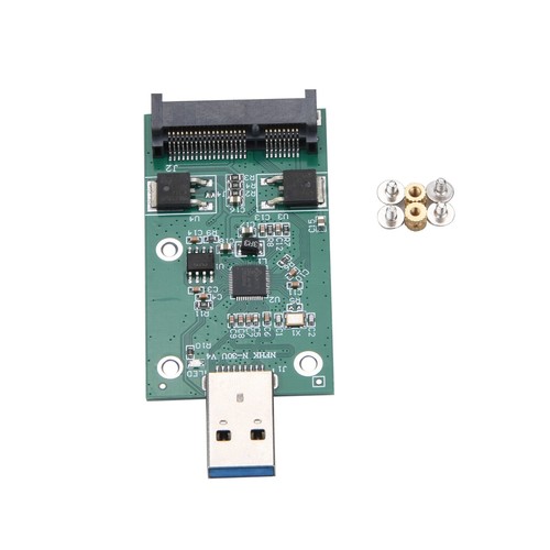 Plug & Play mSATA SSD to USB 3.0 Interface Convertor Adapter Card PCB Board E - Photo 3/4
