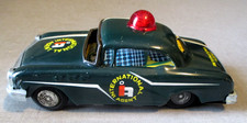 1950- MARX- INTERNATIONAL SPY AGENT- TIN FRICTION POLICE CAR- 7" MADE IN JAPAN
