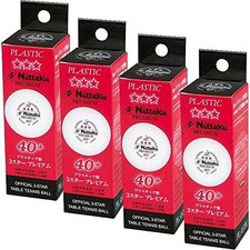 Nittaku Pla 3-Star Premium Golf Balls 1 Dozen 12 Balls White NB1300-4SET NEW