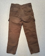 Duluth Flex Fire Hose Pants Mens 35x32 Relaxed Fit Cargo Pockets Workwear Brown