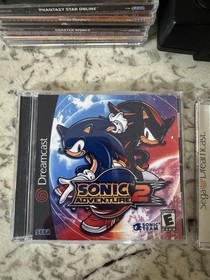 SEGA Dreamcast Console (Sega Sports Edition - Black) Lot w/ Sonic Adventure 2 + 