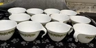 VTG Corelle Pyrex Crazy Daisy Spring Blossom  Hanging Coffee Cups Set of 12 Mint