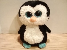 TY Beanie Boos WADDLES 9 Inch Penguin VG CONDITION NO HEART TAG 2010