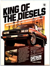 1981 NISSAN PICKUP TRUCK Vintage 8"X11" Magazine Ad 1980's M789