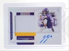 J.J. MCCARTHY 2024 NATIONAL TREASURES ROOKIE RPA PATCH SILVER AUTO /25 Q1977