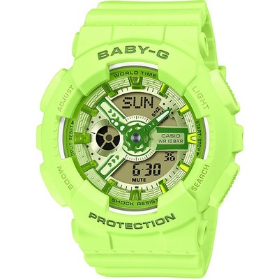 New Casio Baby-G BA-110YK-3AJF Women's Watch Green Yohji Yamamoto Japan
