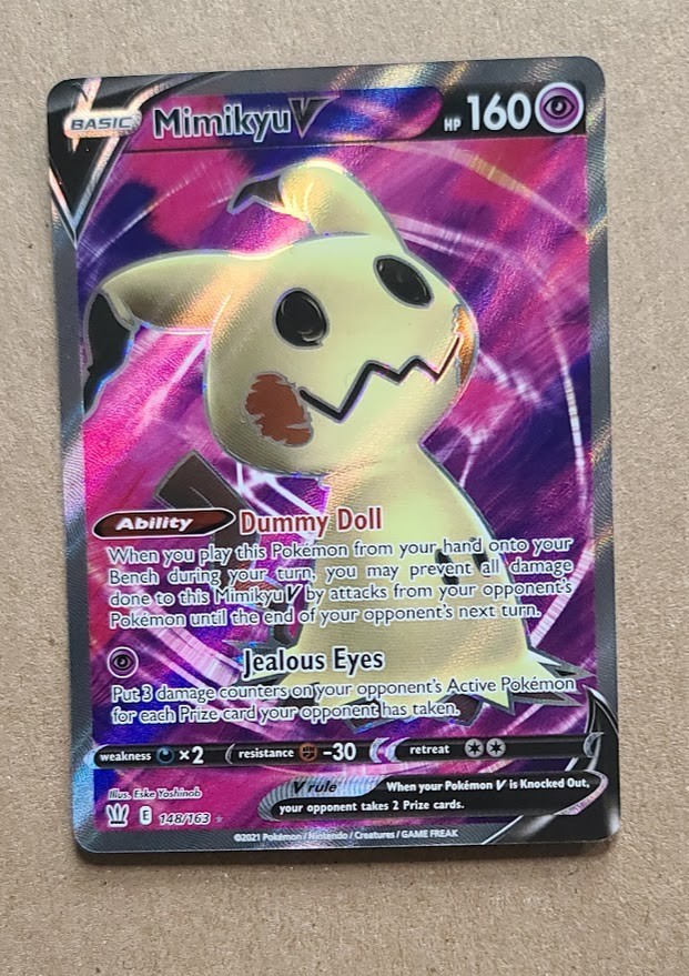 Pokemon TCG Mimikyu V Battle Styles 148/163 NM