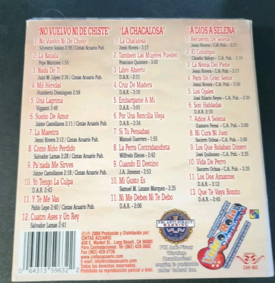 Jenni Rivera Exitos Con Banda Sinaloense 3 CD Set Edición Especial De Exitos - Image 2 of 4