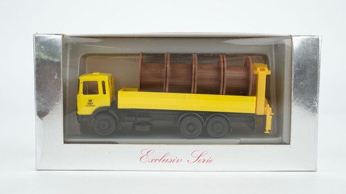 Camión plataforma Herpa H0 181013 con rodillo de cable | Condition: Gebraucht