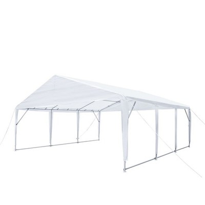 Outdoor Party Tent 20ftx20ft, Steel Frame, PE Fabric