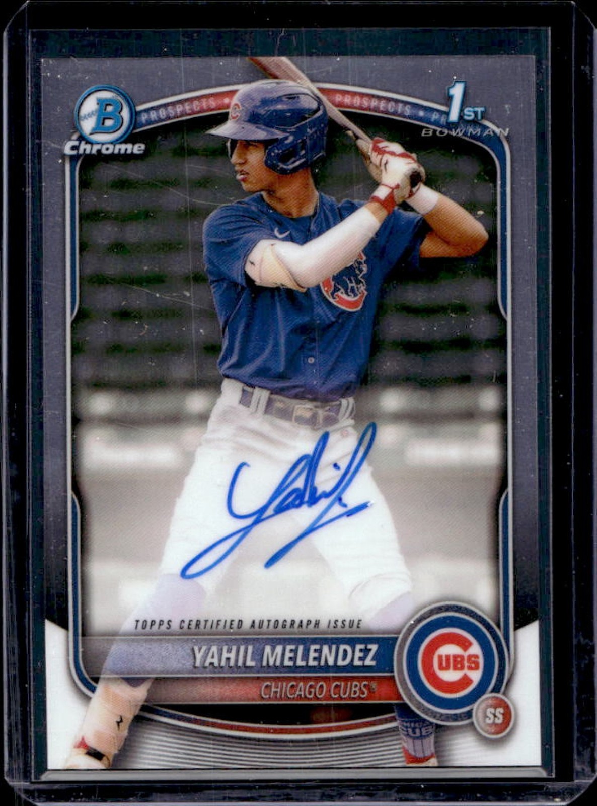 2025 Bowman Chrome Yahil Melendez Auto 1st #CPA-YM Cubs