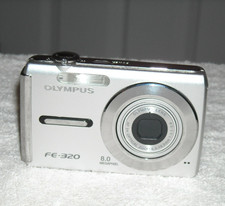 Olympus FE-320 Digital Camera For Parts or Repair. Broken Screen