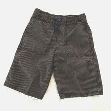 Gymboree Boys Black Cream Pinstripe 100 Cotton Bermuda Casual Shorts Size 8