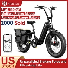 NEW 20" Electric Bike for Adults 1500W Peak 48V/15Ah Commute Mountain E-Bike YS