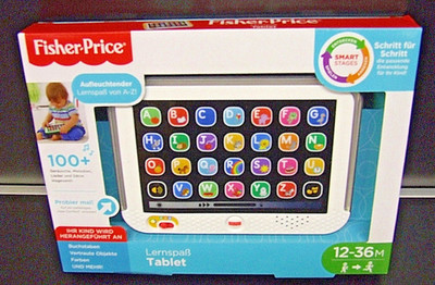 Ab 12 Monate Fisher Price Baby Tablet über 28 App Symbole in 3 Lernstufen Lieder