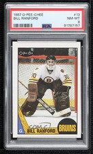 1987-88 O-Pee-Chee Bill Ranford #13 PSA 8 7a2