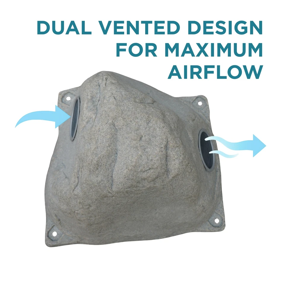 HALF OFF PONDS Cubierta de roca falsa gris, roca de paisaje de piedra sintética, ventilada Foto 4 de 4