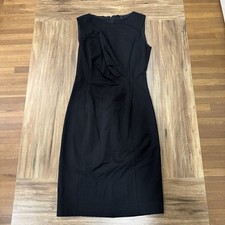 Elie Tahari Black Cutout Midi Office Career Academia Dress Women Size US 4 UK 8