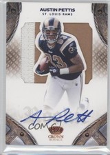 2011 Crown Royale Rookie Silhouette Signatures Blue 5/50 Austin Pettis Auto 3c7