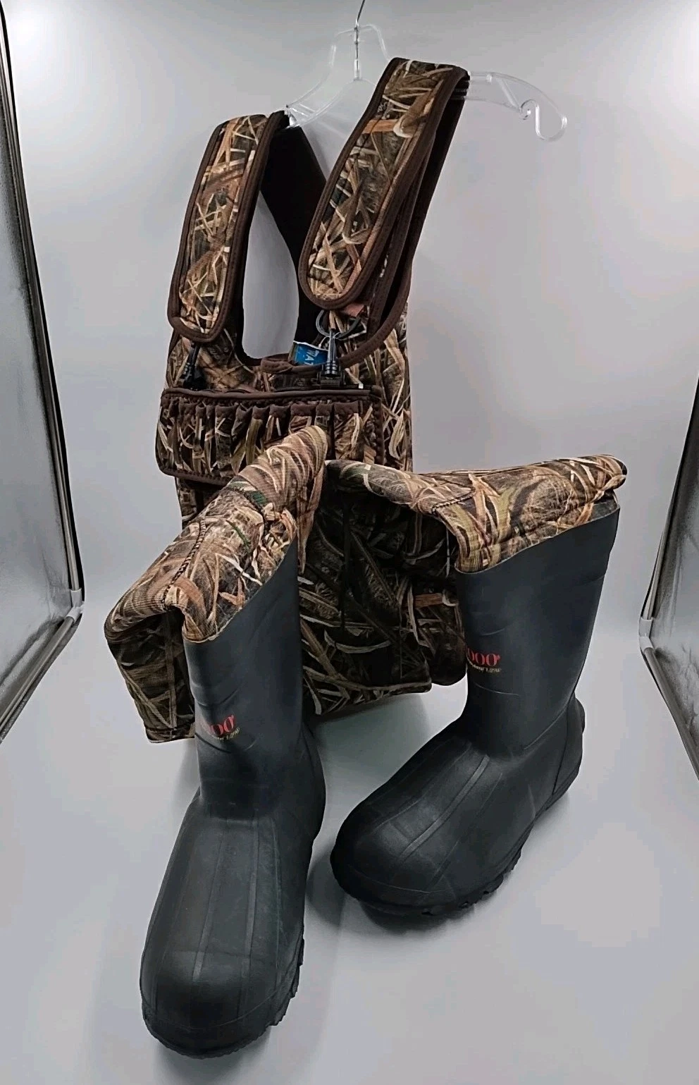 Guide Gear Mossy Oak Classic Neoprene Boot-Foot Waders for Men Size 8 (#G2-C2)