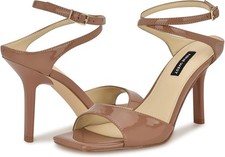 Nine West "Devans" Heeled Sandals - Natural, Size 10
