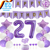 27. Geburtstag Dekoration Mann Frau Lila Tortendeko Geburtstag Lila White Party
