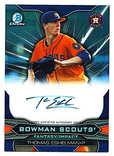 2015 Bowman Scouts Thomas Eshelman Rookie Auto /99 Card BSI-TE