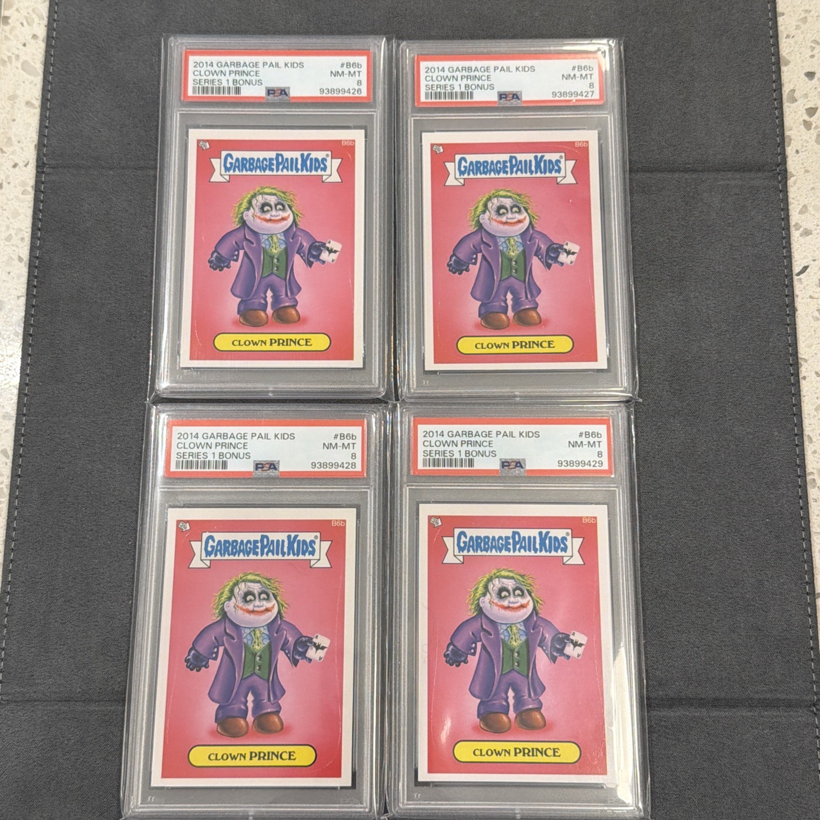 2014 Garbage Pail Kids Clown Prince #B6b PSA 8 Joker Health Ledger Qty Avl Pop 4 view 4