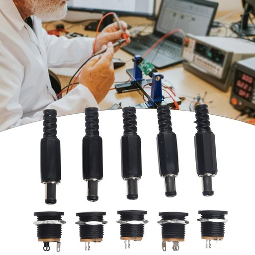 Usage 5 Pair Female Socket Panel Mount DC 12V Power Connectors for Electronics - Picture 9 of 12