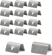 12 PCS Stainless Steel Car Wind and Rain Deflector Clips, Window Channel Fixing