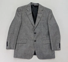 Jos. A. Bank Men's Blazer Jacket Sport Coat Size 40S Blue 100% Silk