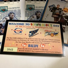 RARE Washington Capitals Giveaway TY 1996 Beanie Baby Baldy the Eagle