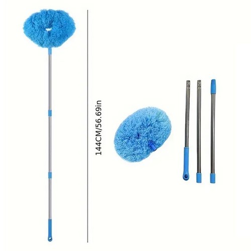 Stainless Steel Pole and Fiber Cloth for Effective Dusting 59 characters
