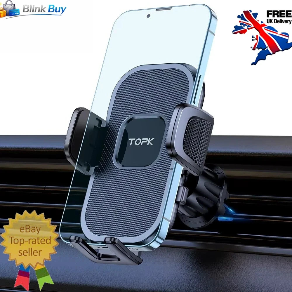 Car Phone Holder Universal Mount Mobile iPhone Windscreen Dashboard or Air Vent