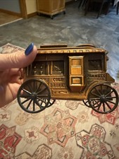 Vintage 1974 Banthrico Chicago IL 1908 Buick Car Popcorn Wagon Coin Bank Nice